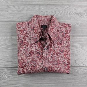 Paul Smith Button Shirt Men's Size Medium Floral Paisley Long Sleeve